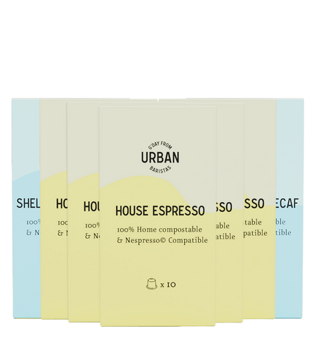 7x Urban Espresso and 2x Decaf